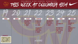 calendar graphic of this week