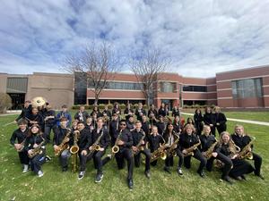 Jazz band group photo
