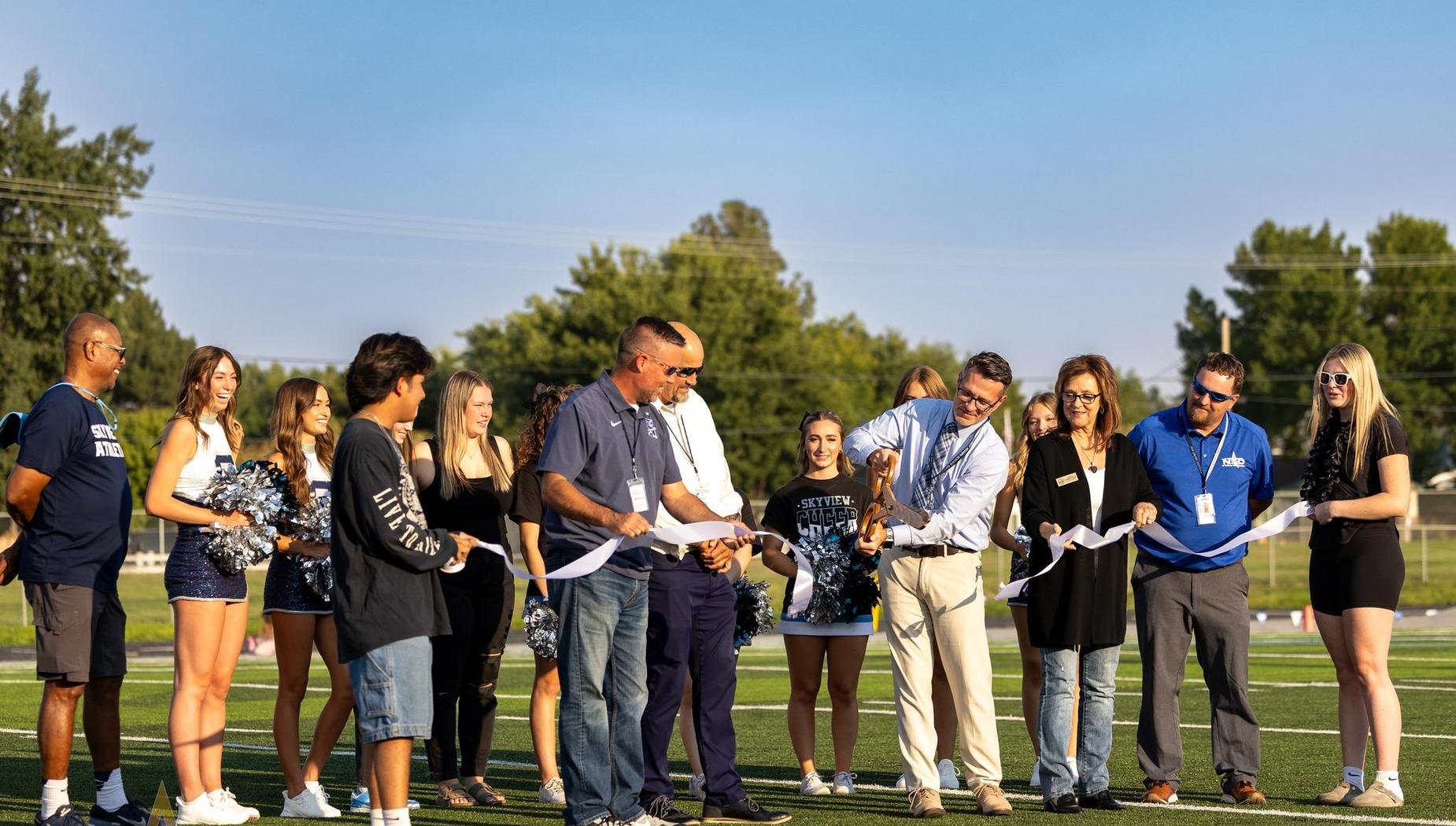 Turf ceremony with the Mayor Kling