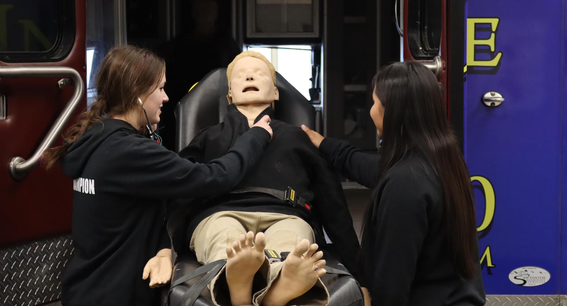 Students in EMT class