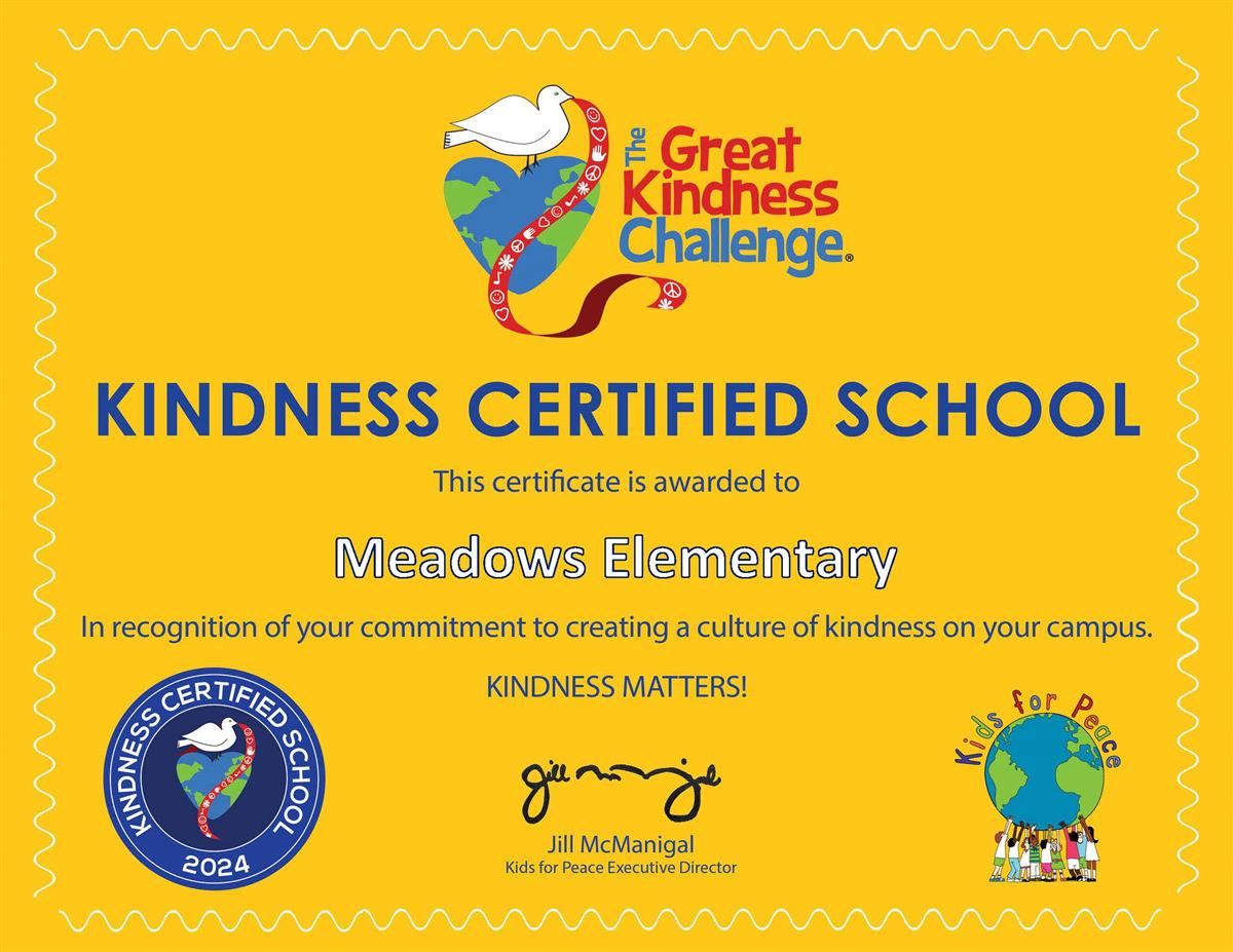  Kindness Certified School