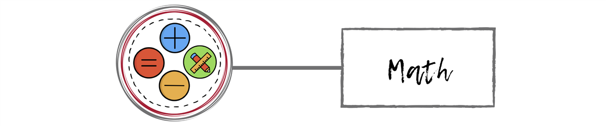 Math chalkboard clipart graphic