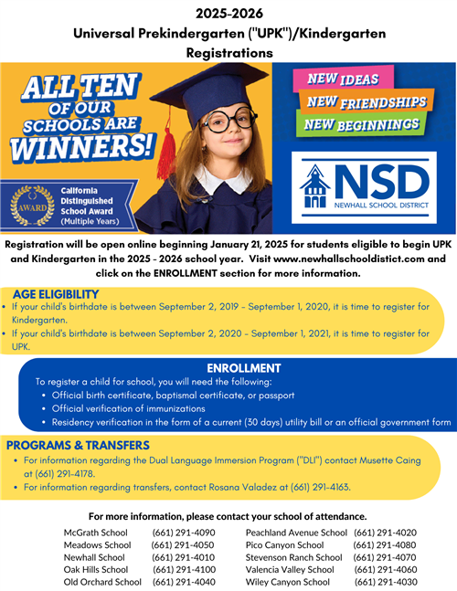 UPK Kinder enrollment Eng