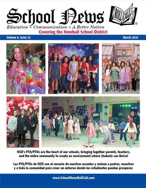 Cover of March 2025 School news magazine