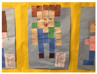 Student area model of a cube person. Student area model of a cube person.