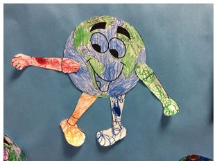 Student art project of earth Student art project of earth