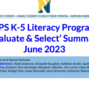 K-5 New Literacy Program