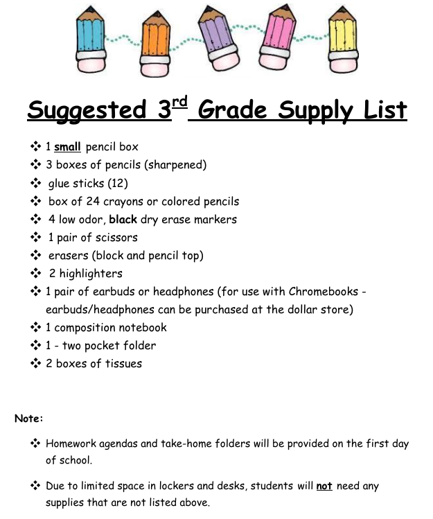 Supply List