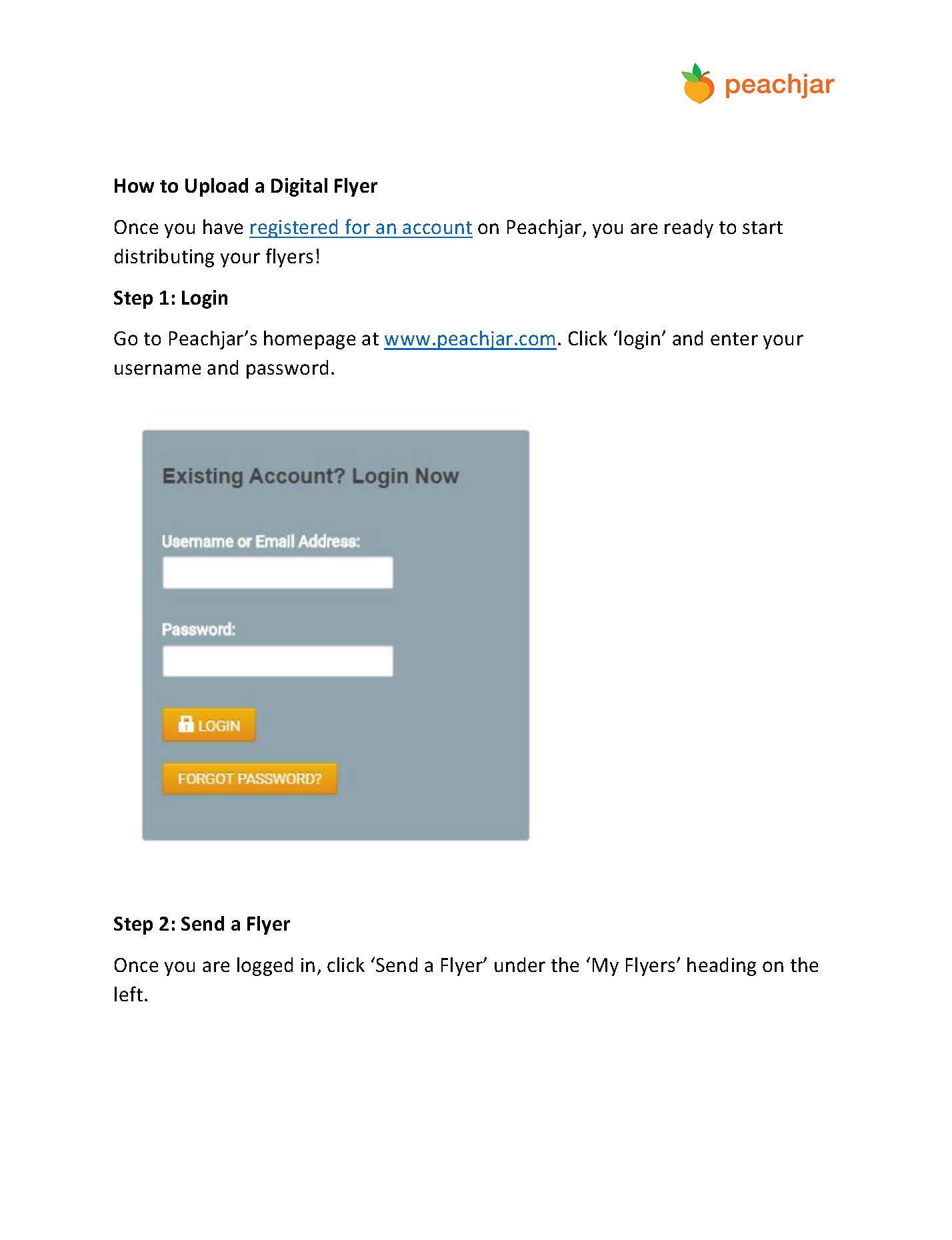 Peachjar Instructions Page 1
