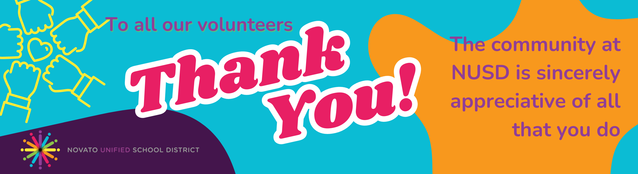 thank you volunteers