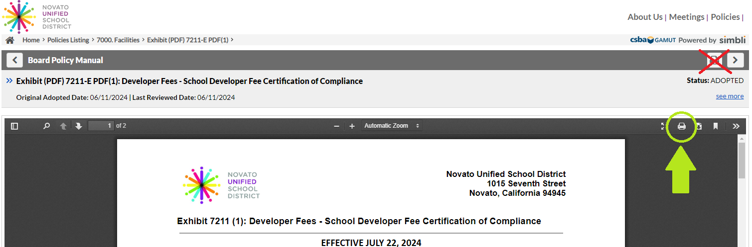 How to Print Exhibit Instructions How to Print Exhibit Instructions