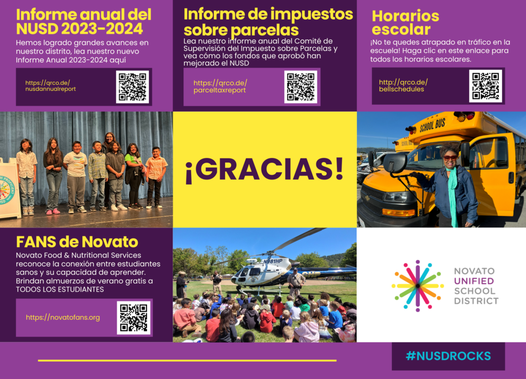 NUSD Mailer in Spanish