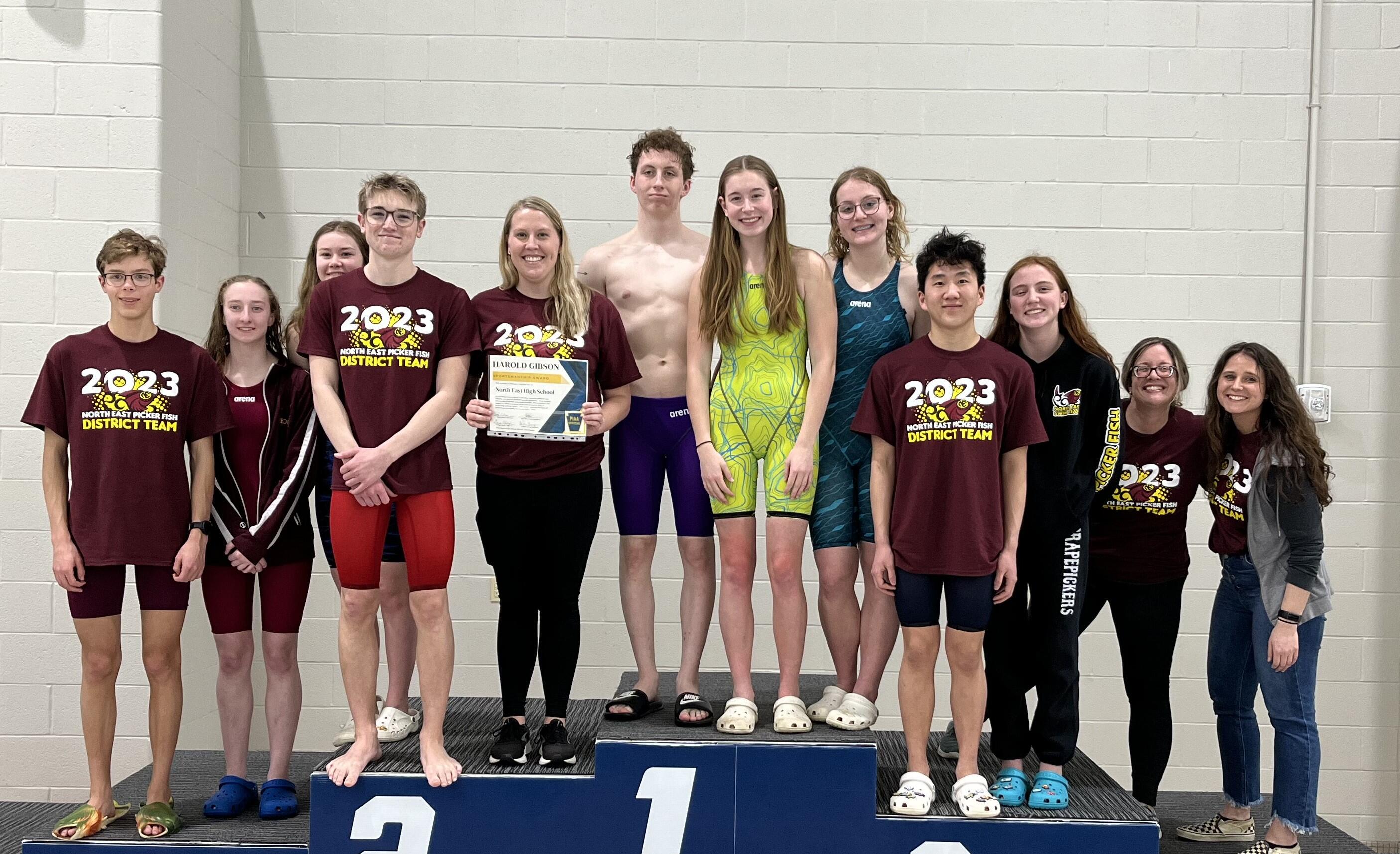 Swim Team Receives Award