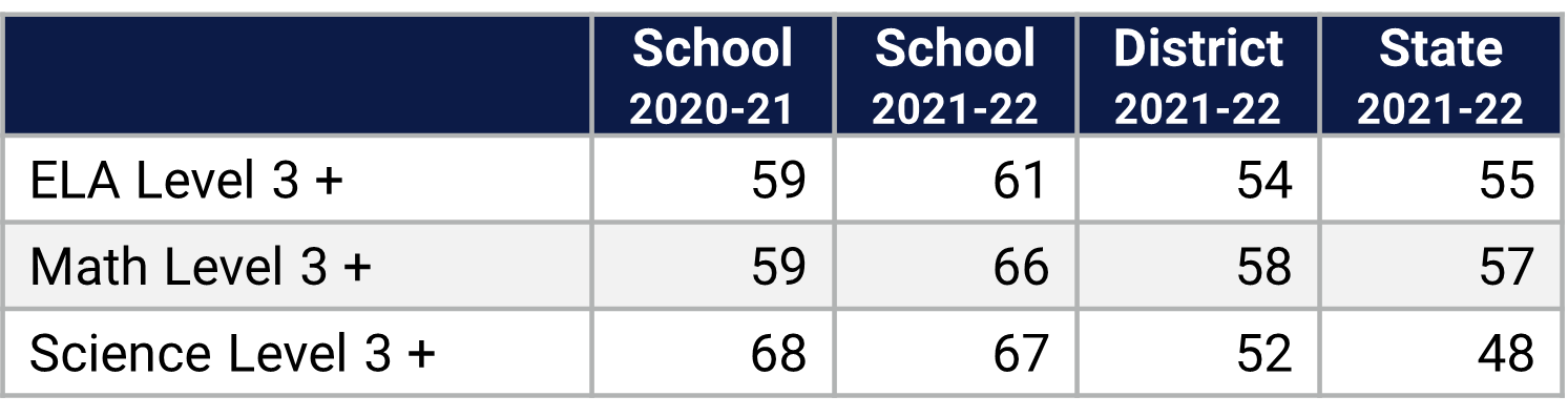 Palm Lake ES Visual and Performing Arts Participation Data