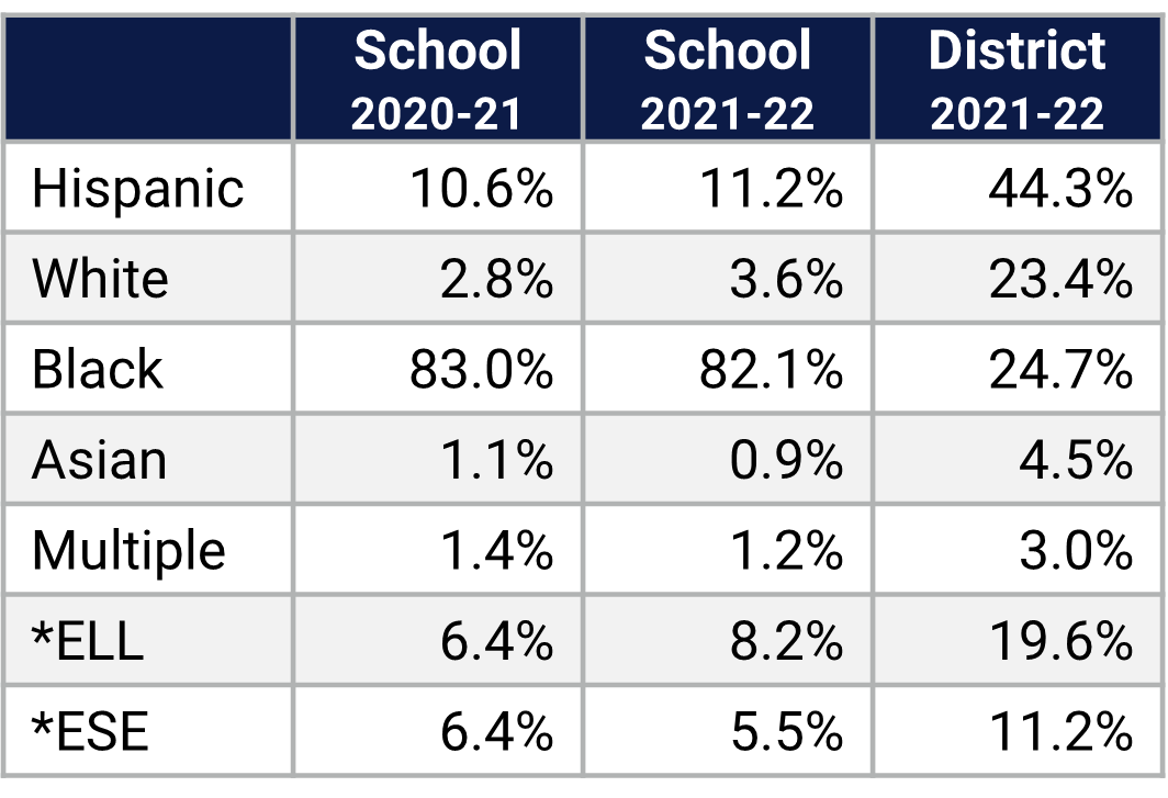 Rock Lake ES Demographics