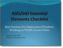 ASD/InD Essential Elements