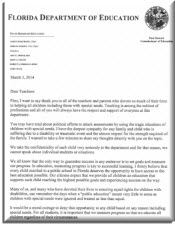 FLDOE Letter