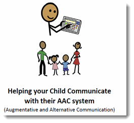 Helping your Child Communicate with their AAC system