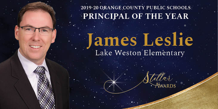 Winner banner with photo of James Leslie