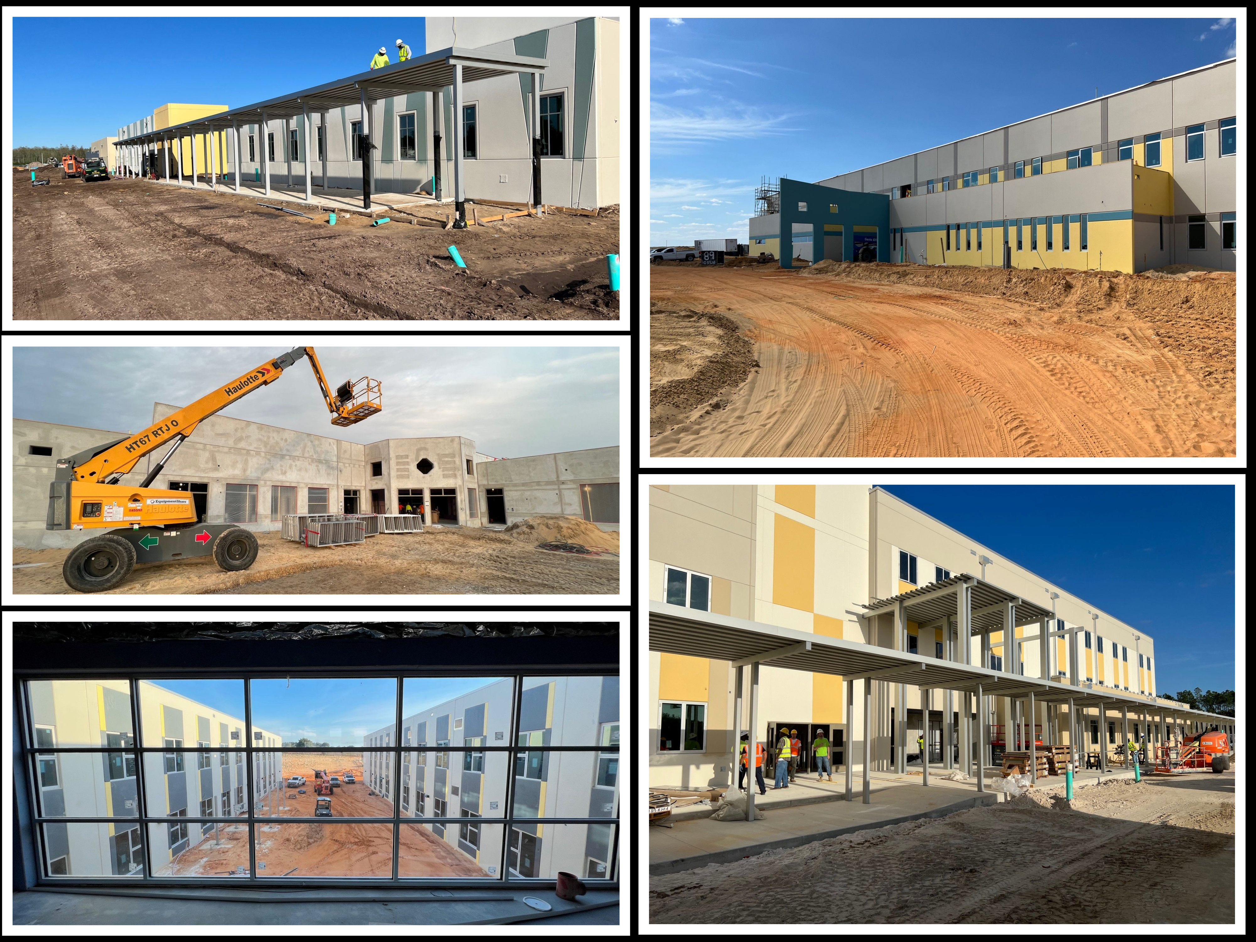 Photo of new school construction