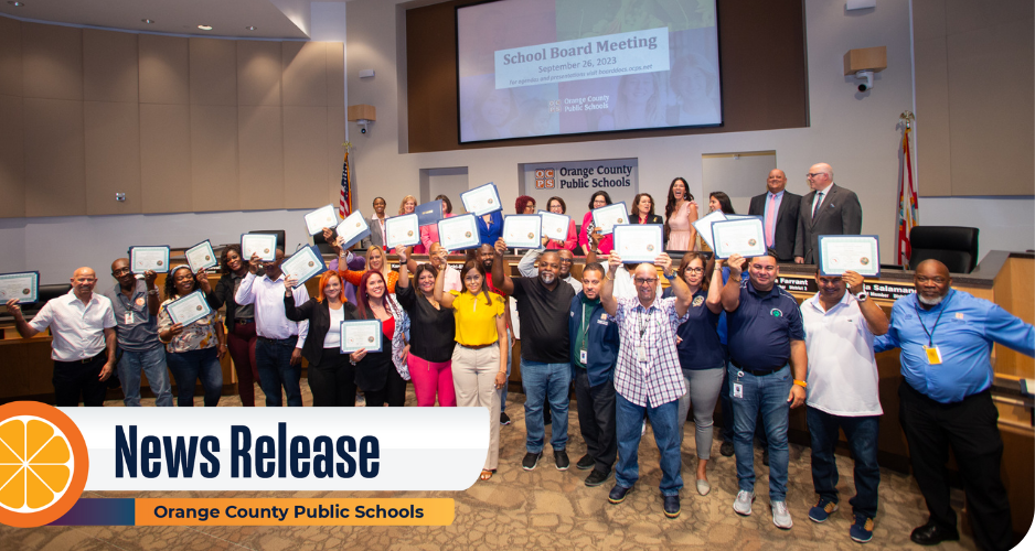 A large group of custodians hold their certificates