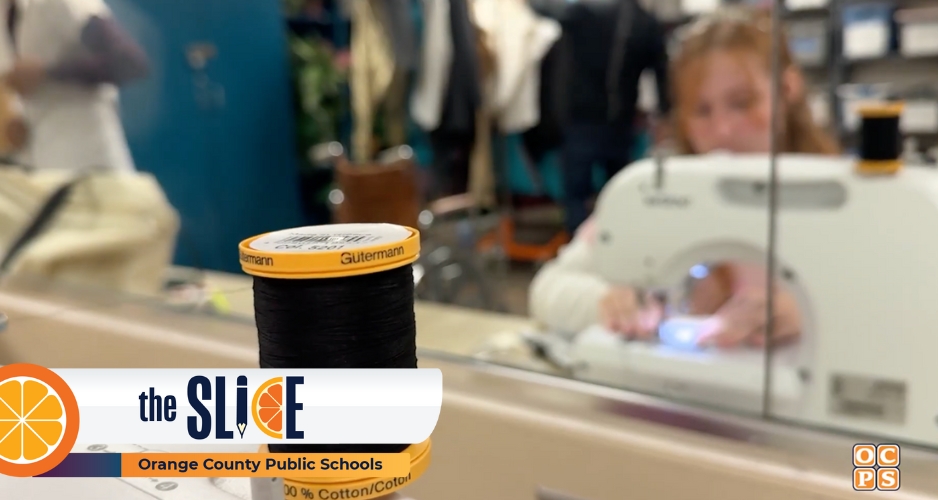 Students at Cypress Creek HS work on costumes for school play