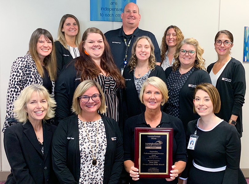 Profession Learning Department received award for Outstanding Professional Learning Practices