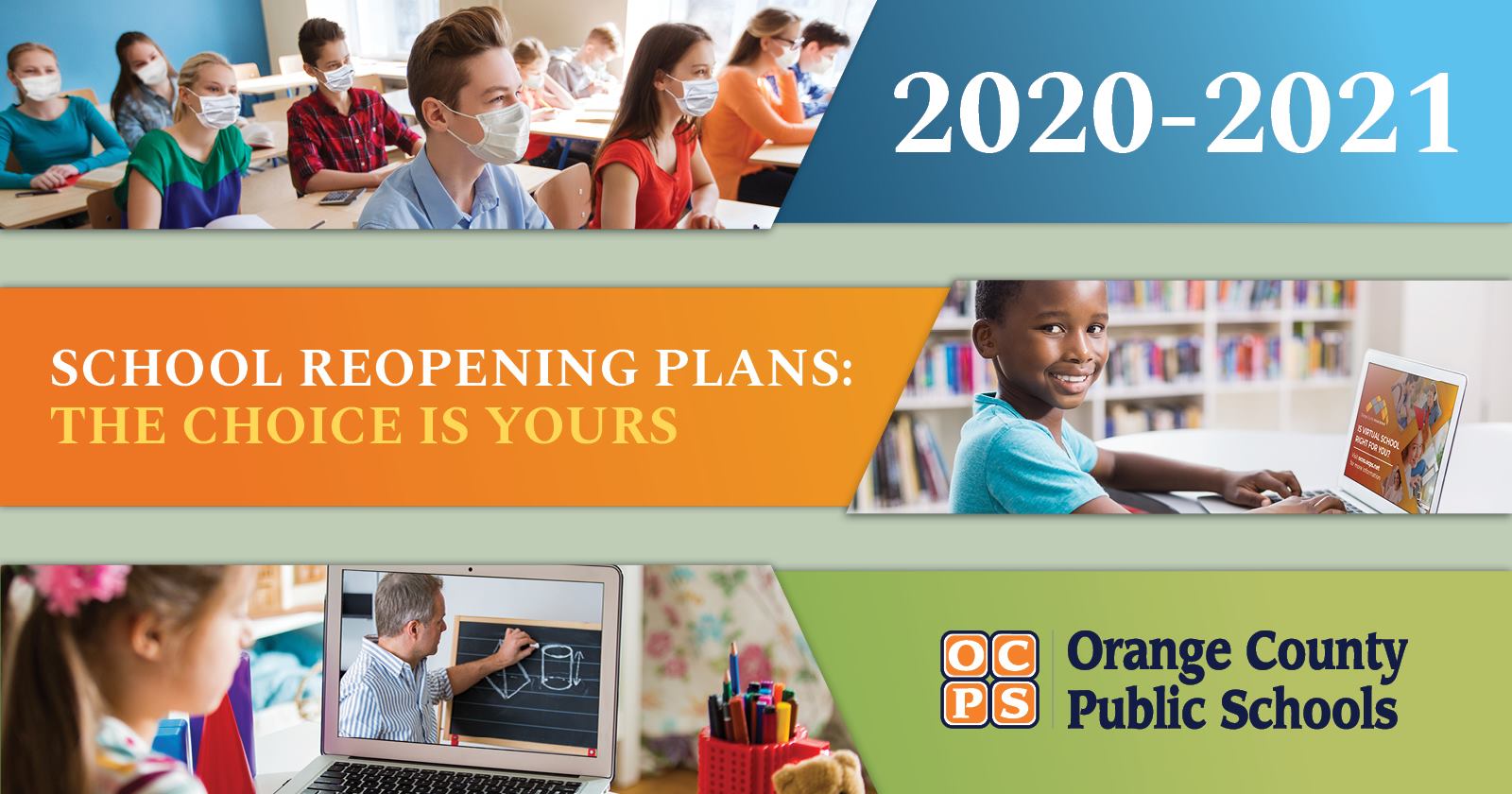 School Reopening Plan - the choice is yours graphic