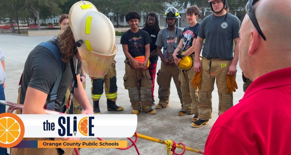 East River Students learn firefighting techniques