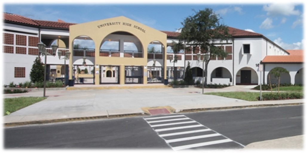 University High School building photo