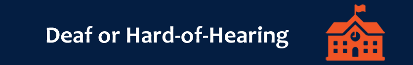 Deaf or Hard of Hearing Banner Deaf or Hard of Hearing Banner