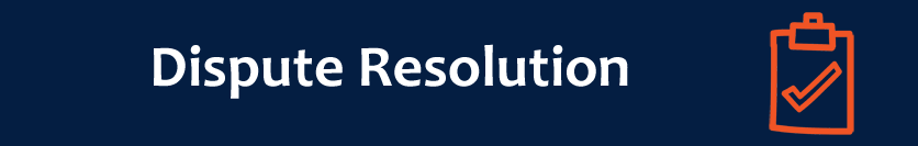 Dispute Resolution Banner Dispute Resolution Banner