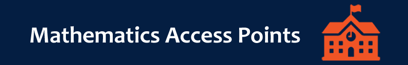 Mathematics Access Points Banner Mathematics Access Points Banner