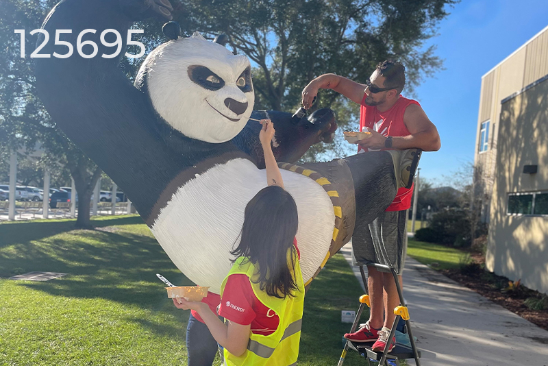 Della Williams using the resistance exercise bands