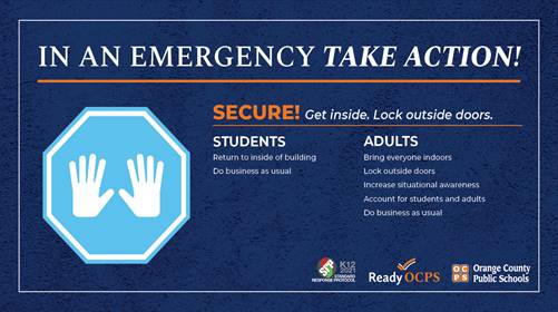 Take action poster - Secure! Take action poster - Secure!