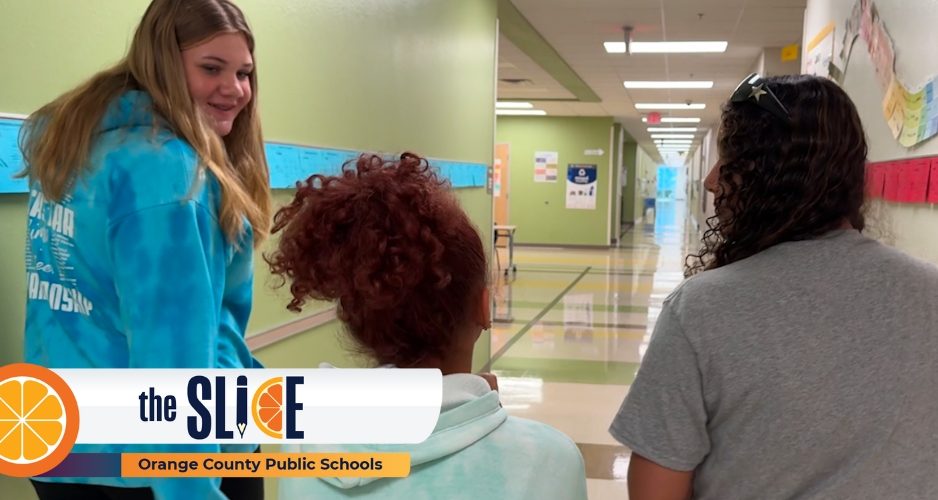 Older students help mentor younger students at Pershing School