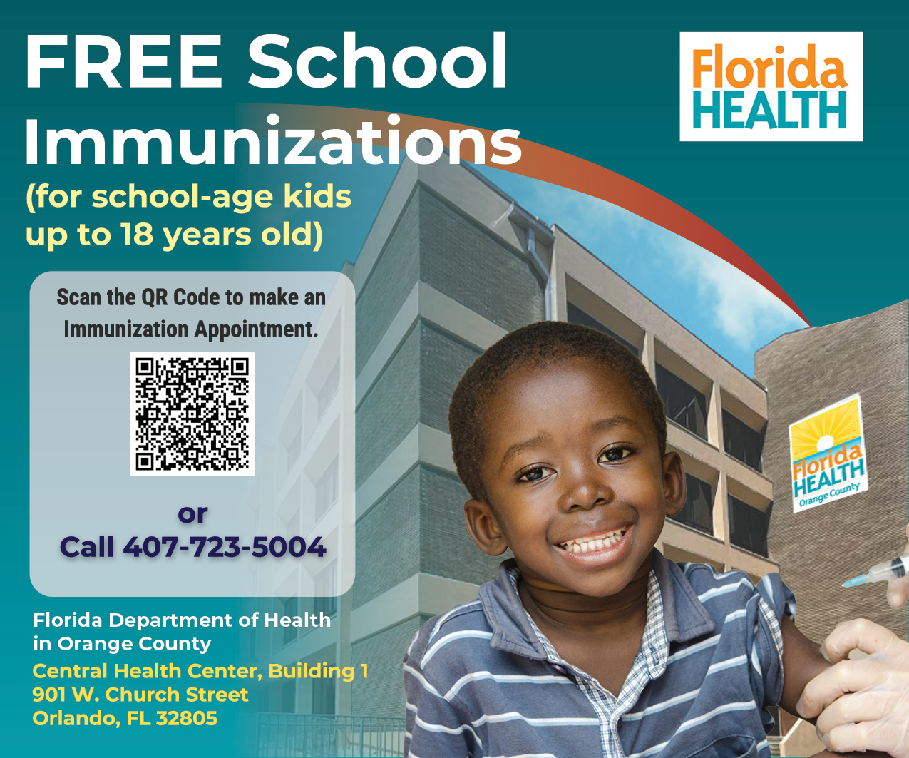 Click here to book an immunization appointment with the Orange County Health Department