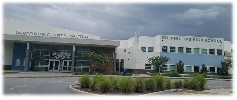 Dr. Phillips High School building photo Dr. Phillips High School building photo