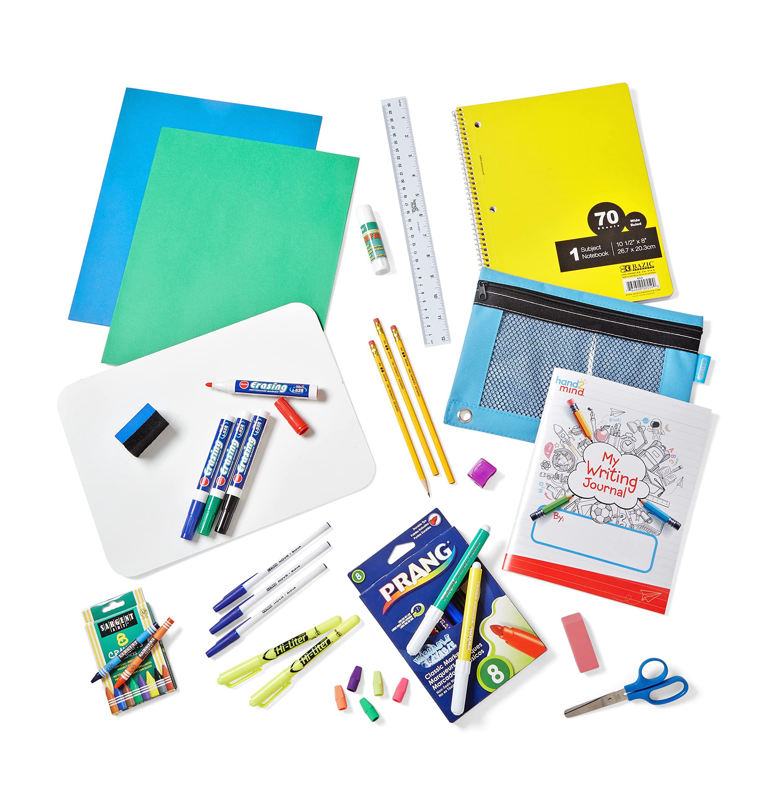 Amazon.com: hand2mind School Supply Kit Deluxe, Back to School Supplies for  The Classroom or Home, Classroom Essentials, Spiral Notebook, Pencil ...