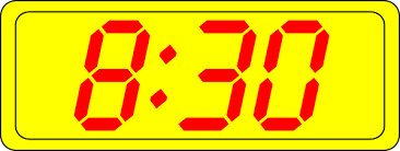 Digital Clock 8:30 Clip Art at Clker.com - vector clip art online, royalty  free & public domain