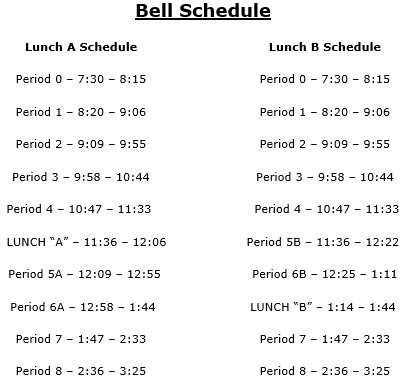 Bell Schedule