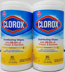 Amazon.com: Clorox Disinfecting Wipes Crisp Lemon Scent 85ct Pack of 2 170  Count Total : Health & Household