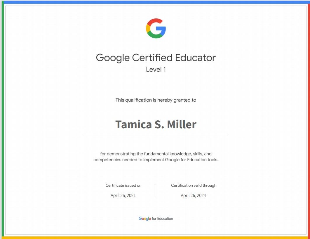 Google Teacher Cert