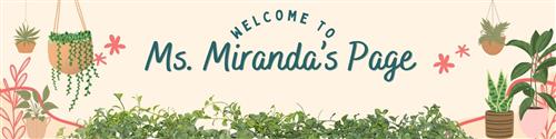Ms. Miranda's Page