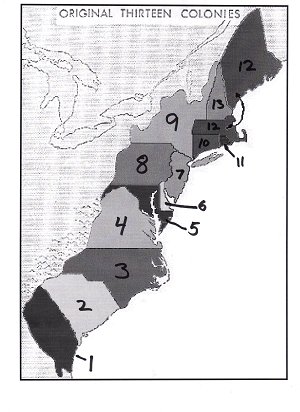 Original 13 Colonies Original 13 Colonies