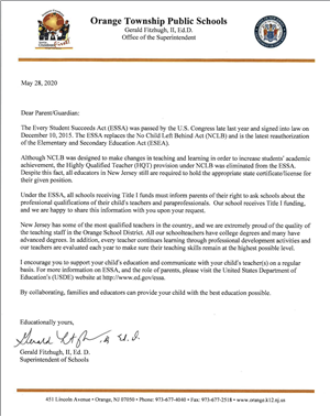 Parent's Right to Know Parent's Right to Know