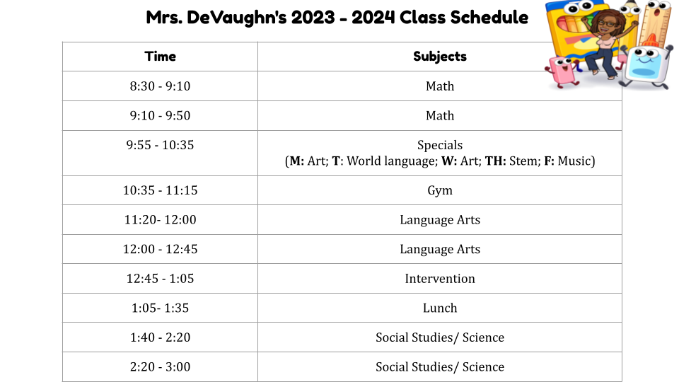2024- 25 Schedule