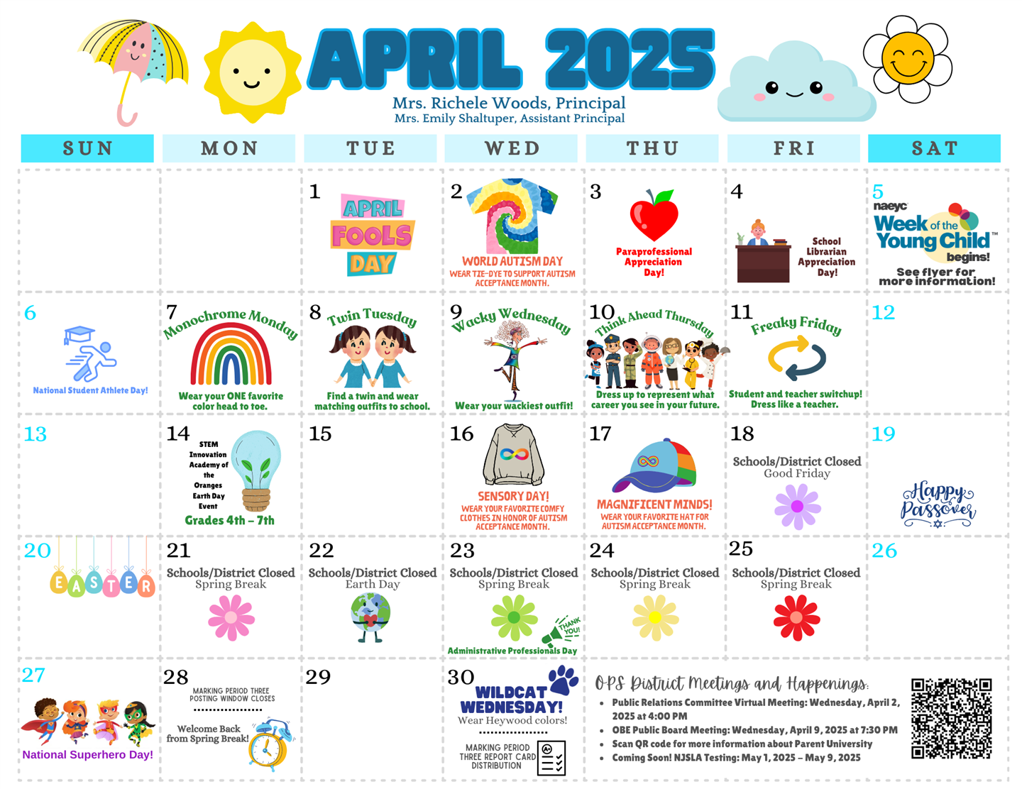 April Calendar 