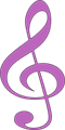 Light Purple Treble Clef.png