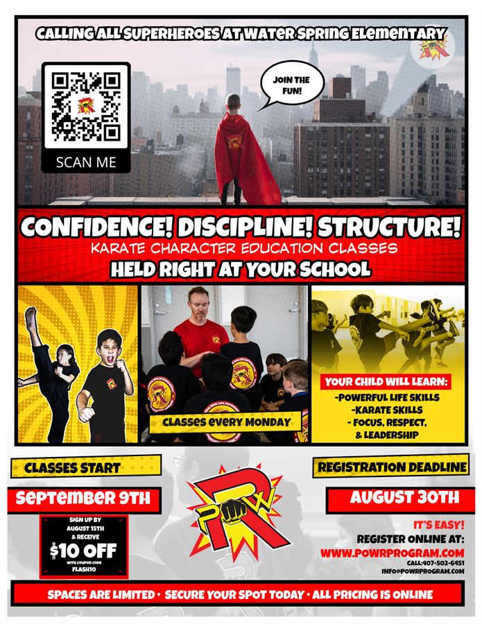 karate club flyer